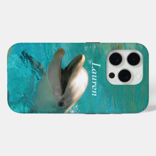 Dolfijn glimlachen Case-Mate iPhone case (Achterkant (horizontaal))