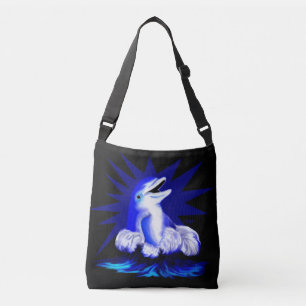 Dolfijn glimlachen crossbody tas