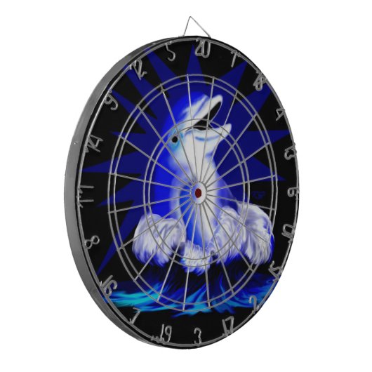 Dolfijn glimlachen dartbord (Voorkant Links)