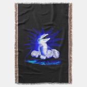 Dolfijn glimlachen deken (Voorkant Verticaal)