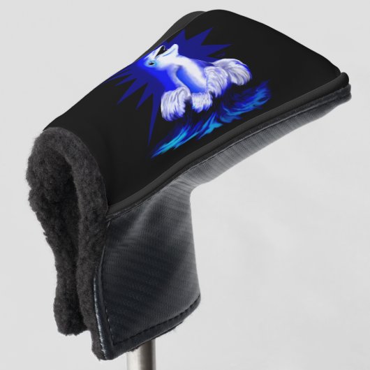 Dolfijn glimlachen golfheadcover (3/4 voorkant)
