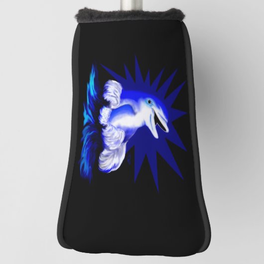 Dolfijn glimlachen golfheadcover (Draai 90)