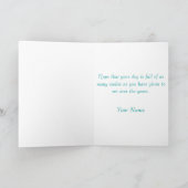 Dolfijn glimlachen kaart (Binnen)