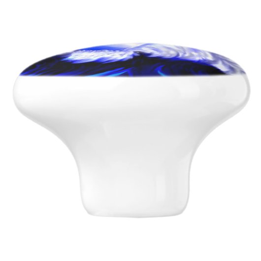 Dolfijn glimlachen keramische knop (Zijkant)