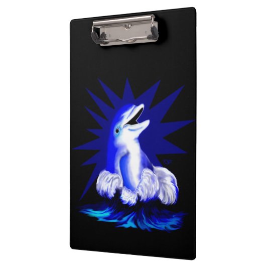 Dolfijn glimlachen klembord (Links)