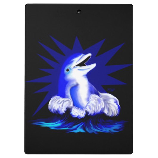 Dolfijn glimlachen klembord (Achterkant)