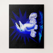 Dolfijn glimlachen legpuzzel (Verticaal)