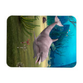 Dolfijn glimlachen magneet (Horizontaal)