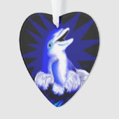 Dolfijn glimlachen ornament (voorkant)