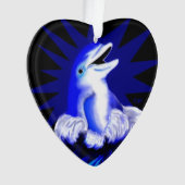 Dolfijn glimlachen ornament (voorkant)