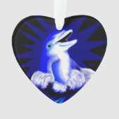 Dolfijn glimlachen ornament (achterkant)