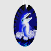 Dolfijn glimlachen ornament (voorkant)