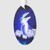 Dolfijn glimlachen ornament (voorkant)