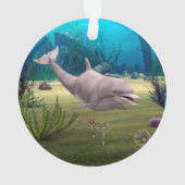 Dolfijn glimlachen ornament (achterkant)