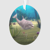 Dolfijn glimlachen ornament (voorkant)