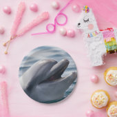 Dolfijn glimlachen papieren bordje (Feest)