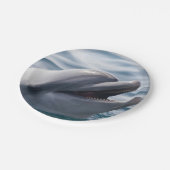 Dolfijn glimlachen papieren bordje (Gekanteld)