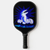 Dolfijn glimlachen pickleball paddle (Voorkant)
