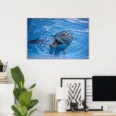 Dolfijn glimlachen poster (Thuiskantoor)