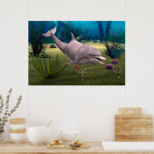 Dolfijn glimlachen poster (Keuken)