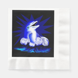 Dolfijn glimlachen servet