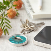 Dolfijn glimlachen sleutelhanger (Zijkant)