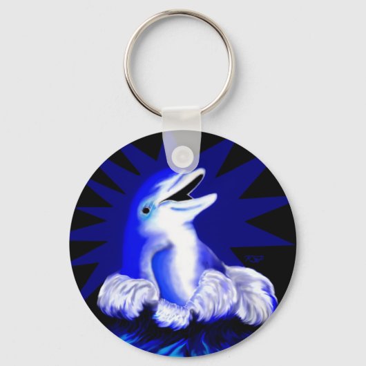 Dolfijn glimlachen sleutelhanger (Voorkant)