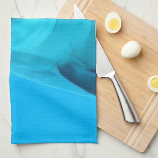 Dolfijn glimlachen theedoek (Quarter Fold)