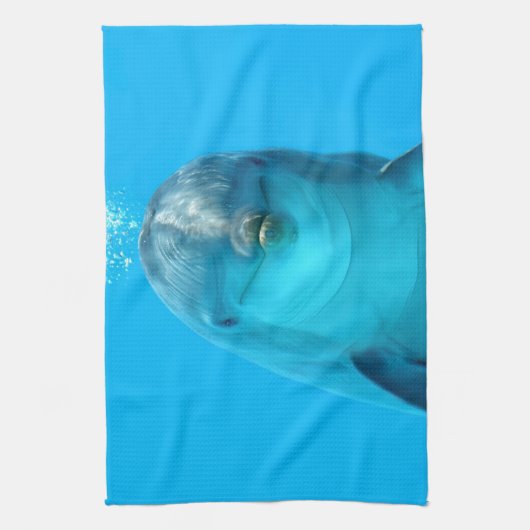 Dolfijn glimlachen theedoek (Verticaal)