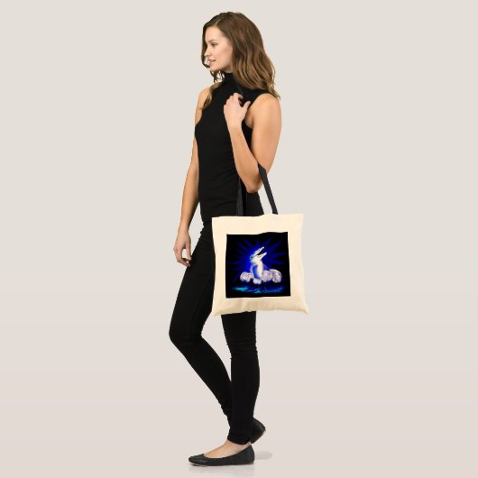 Dolfijn glimlachen tote bag (Voorkant (model))