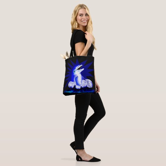 Dolfijn glimlachen tote bag (Op model)