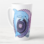 Dolfijn Harmonie Latte Mok (Linkerhoek)
