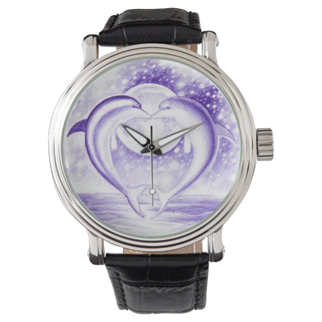 Dolfijn houdt van kijken horloge (Voorkant)