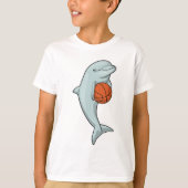 Dolfijn in Basketball Sports T-shirt (Voorkant)