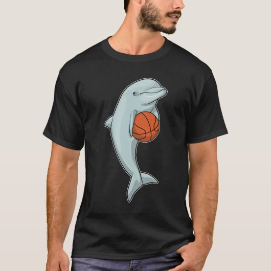 Dolfijn in Basketball Sports T-shirt (Voorkant)