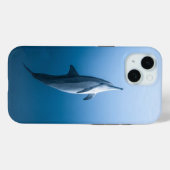 Dolfijn in de blauwe oceaan Case-Mate iPhone case (Achterkant (horizontaal))