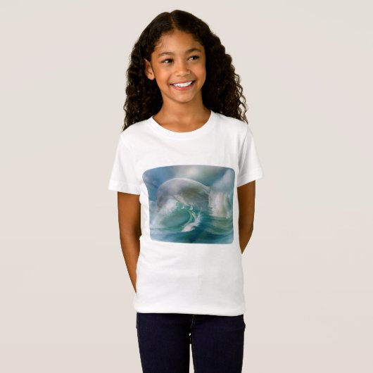 Dolfijn in de oceaan Kinder T-shirt (Voorkant volledig)