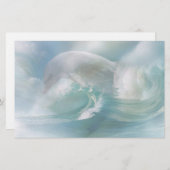 Dolfijn in de oceaan stationery briefpapier (Voorkant / Achterkant)