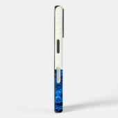 Dolfijn in de zee, glinsterend, met monogram  Case-Mate iPhone case (Achterkant / Rechts)