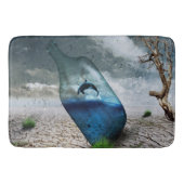 Dolfijn in een fles badmat (Voorkant)