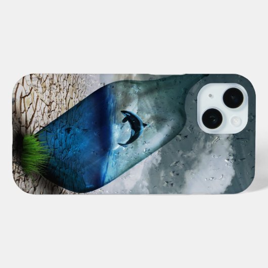 Dolfijn in een fles Case-Mate iPhone case (Achterkant (horizontaal))