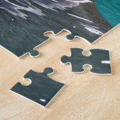 Dolfijn in groen legpuzzel (Zijkant)