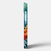 Dolfijn in het Coral Paradise Case-Mate iPhone Case (Achterkant / Links)