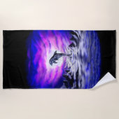 Dolfijn in het maanlicht strandlaken (Voorkant)