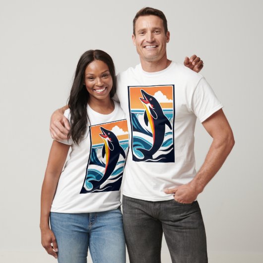 Dolfijn in het Zee - Majestic Marine Life T-shirt (Unisex)