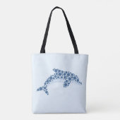 Dolfijn in Stippen Tote Bag (Achterkant)