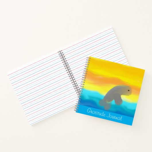 Dolfijn in vlucht Dankbaarheidsjournaal Notitieboek (Binnen)