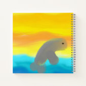 Dolfijn in vlucht Dankbaarheidsjournaal Notitieboek (Achterkant)