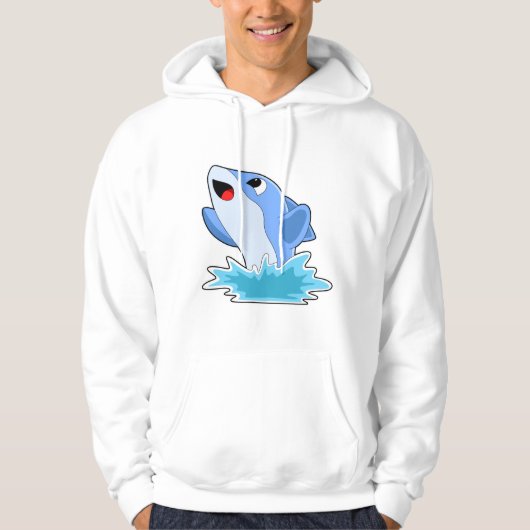 Dolfijn in water hoodie (Voorkant)