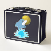 Dolfijn in zwemmen met maan (Achterkant)